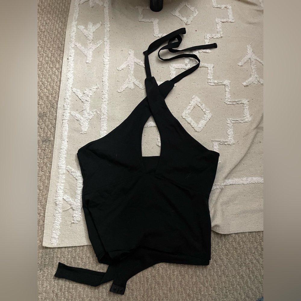 Cross cross bodysuit top